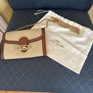 Coach Crossbody with Gold Chain